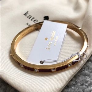 Kate Spade Maroon Stone Bangle